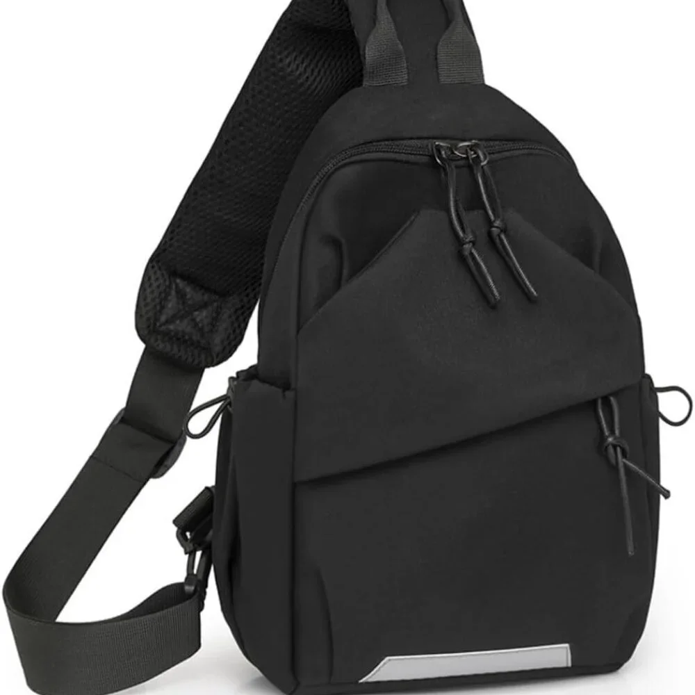 Small Crossbody Bag Nylon Lightweight Unisex Travel Sling Purse